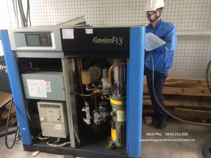 Sửa chữa sự cố và cách khắc phục máy nén khí Kobelco 37Kw VS730-37