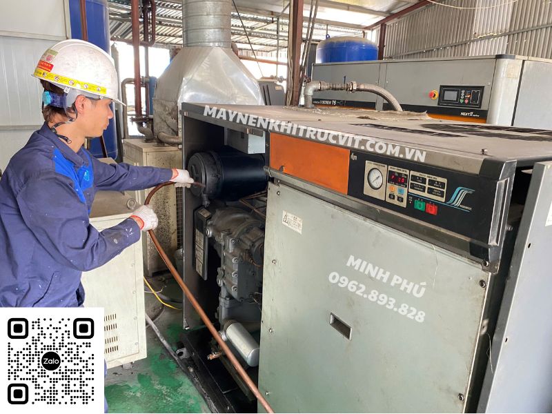 Khắc phục 12 lỗi máy nén khí Hitachi, Bảo dưỡng máy nén khí Hitachi, Sửa chữa máy nén khí Hitachi, Hitachi air compressor repair service, Bao duong may nen khi Hitachi, Sua chua may nen khi Hitachi