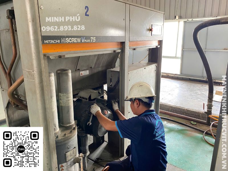 Khắc phục 12 lỗi máy nén khí Hitachi, Bảo dưỡng máy nén khí Hitachi, Sửa chữa máy nén khí Hitachi, Hitachi air compressor repair service, Bao duong may nen khi Hitachi, Sua chua may nen khi Hitachi