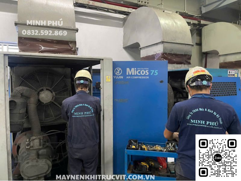 Bảo dưỡng máy nén khí Micos, Sửa chữa máy nén khí Micos, Micos air compressor repair sevice, Bao duong may nen khi Micos, Sua chua may nen khi Micos,