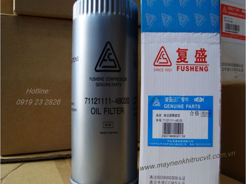 Lọc dầu máy nén khí Fusheng 55kw