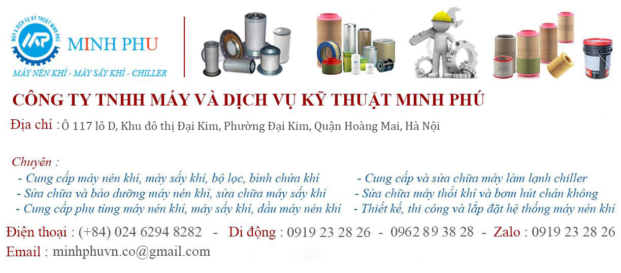 Dịch vụ bảo dưỡng, sửa chữa máy nén khí Hitachi tại Minh Phú, Service of Hitachi air compressor repair, Hitachi air compressor repair service