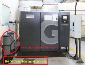 Bảo dưỡng bộ lọc OSCi trong máy nén khí Atlas copco