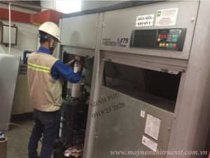 Bảo dưỡng định kì máy nén khí Hitachi OSP 110 S5AL Bảo dưỡng định kì máy nén khí Hitachi OSP 110 S5AL
