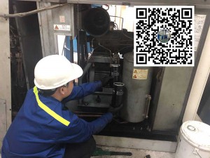 Thay lọc dầu máy nén khí Hitachi 22kW- Bảo dưỡng máy nén khí Hitachi Thay lọc dầu máy nén khí Hitachi 22kW- Bảo dưỡng máy nén khí Hitachi