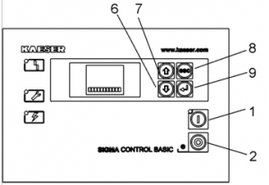 Thiết bị an toàn và màn hình điều khiển sigma control basic của máy nén khí Kaeser dòng ASK  trang 36 Thiết bị an toàn và màn hình điều khiển sigma control basic của máy nén khí Kaeser dòng ASK  trang 36