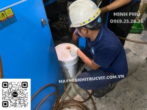Thay dầu máy nén khí Kobelco - Bảo dưỡng máy nén khí Kobelco Thay dầu máy nén khí Kobelco - Bảo dưỡng máy nén khí Kobelco