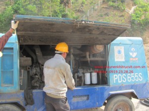 Lỗi nhiệt độ cao máy nén khí di động Airman, Komatsu Lỗi nhiệt độ cao máy nén khí di động Airman, Komatsu