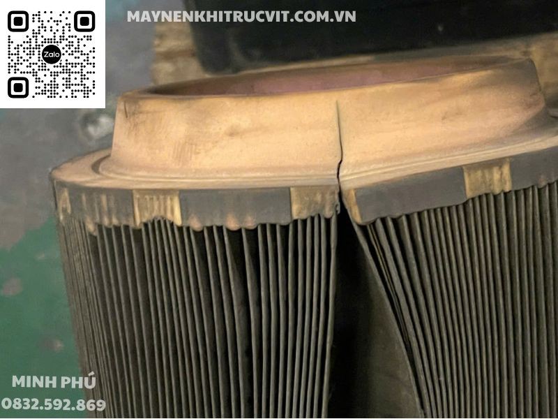 Vỡ lọc gió máy nén khí Micos 75kW Vỡ lọc gió máy nén khí Micos 75kW