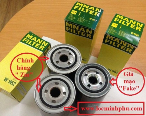 How to distinguish genuine Mann W962 oil filter and fake Mann W962 one