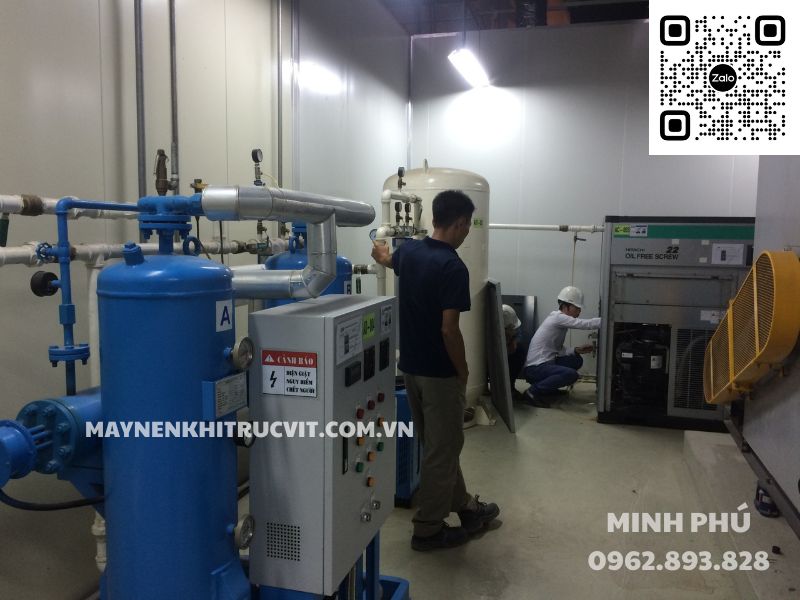 Dịch vụ bảo dưỡng máy nén khí Hitachi tại Minh Phú, Sửa chữa máy nén khí Hitachi, Hitachi air compressor repair service, Quy trình bảo dưỡng máy nén khí Hitachi, Bao duong may nen khi Hitachi, Sua chua may nen khi Hitachi, 