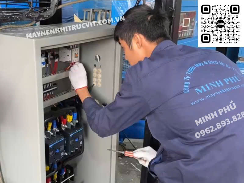 Bảng điều khiển máy nén khí Hitachi, Bảo dưỡng máy nén khí Hitachi, Sửa chữa máy nén khí Hitachi, Hitachi air compressor repair service, Bao duong may nen khi Hitachi, Sua chua may nen khi Hitachi, 