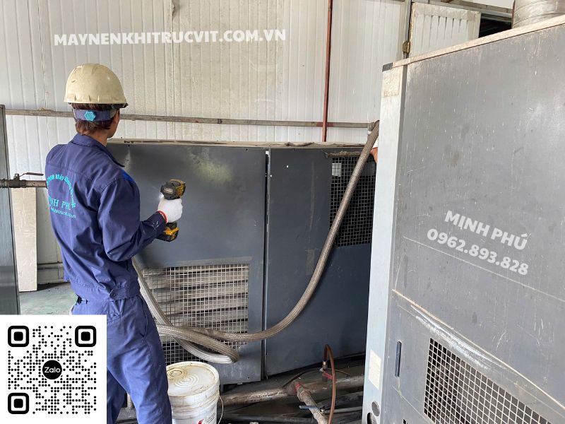 Thay dầu máy nén khí Hitachi, Bảo dưỡng máy nén khí Hitachi, Sửa chữa máy nén khí Hitachi, Hitachi air compressor repair service, Bao duong may nen khi Hitachi, Sua chua may nen khi Hitachi