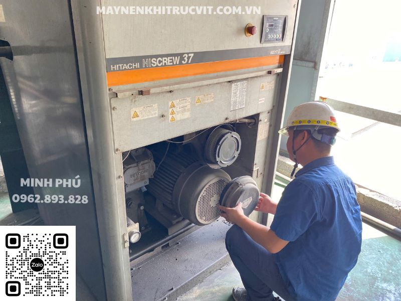 Thay lọc gió máy nén khí Hitachi, Bảo dưỡng máy nén khí Hitachi, Sửa chữa máy nén khí Hitachi, Hitachi air compressor repair service, Bao duong may nen khi Hitachi, Sua chua may nen khi Hitachi