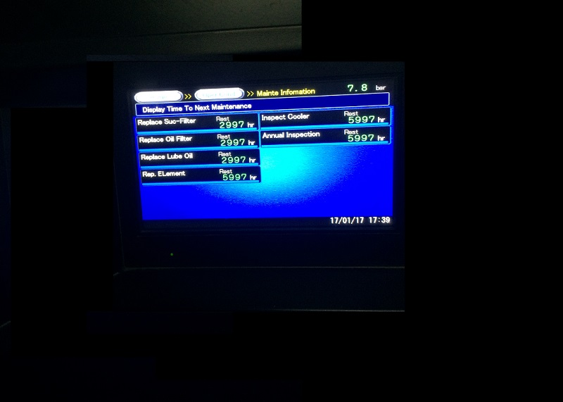màn hình điều khiển máy nén khí Kobelco