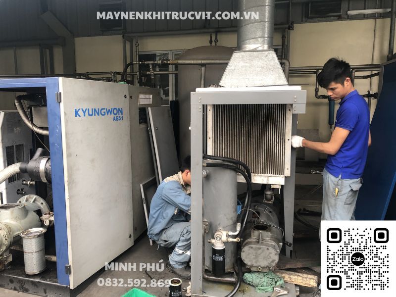 Lỗi keo dầu máy nén khí KyungWon, Bảo dưỡng máy nén khí KyungWon, Sửa chữa máy nén khí KyungWon, KyungWon air compressor repair sevice, Bao duong may nen khi KyungWon, Sua chua may nen khi KyungWon,